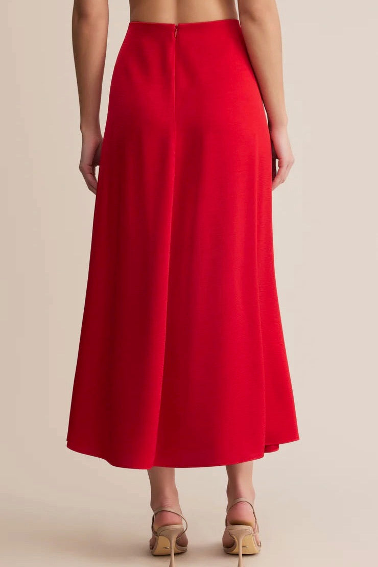 Northpointe Midi Skirt Festive Red