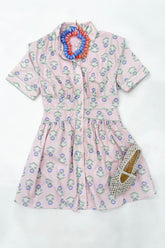 Pastel French Floral Mini Dress