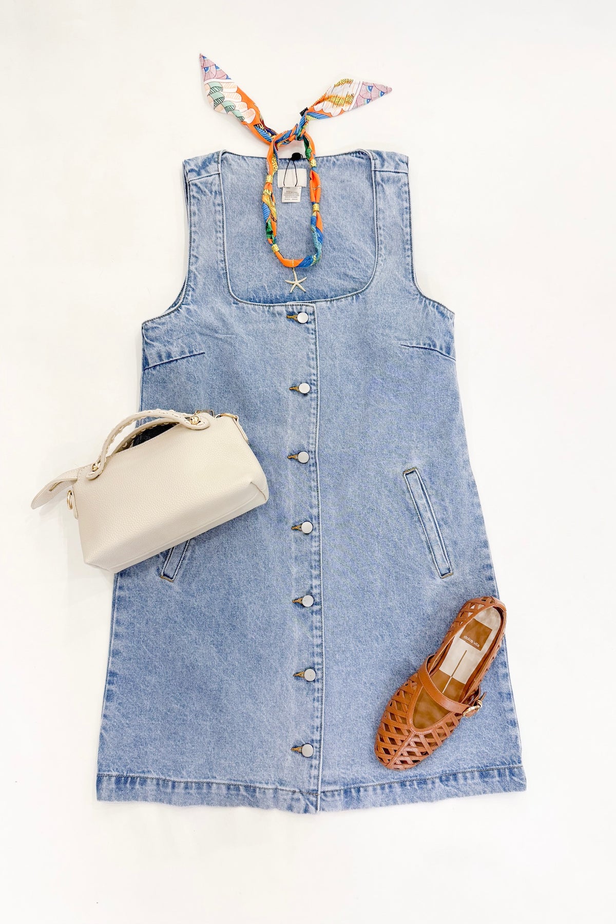 90's Denim Sleeveless Dress