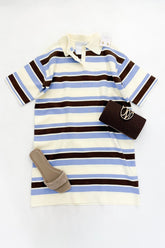 Sabine Striped Polo Dress