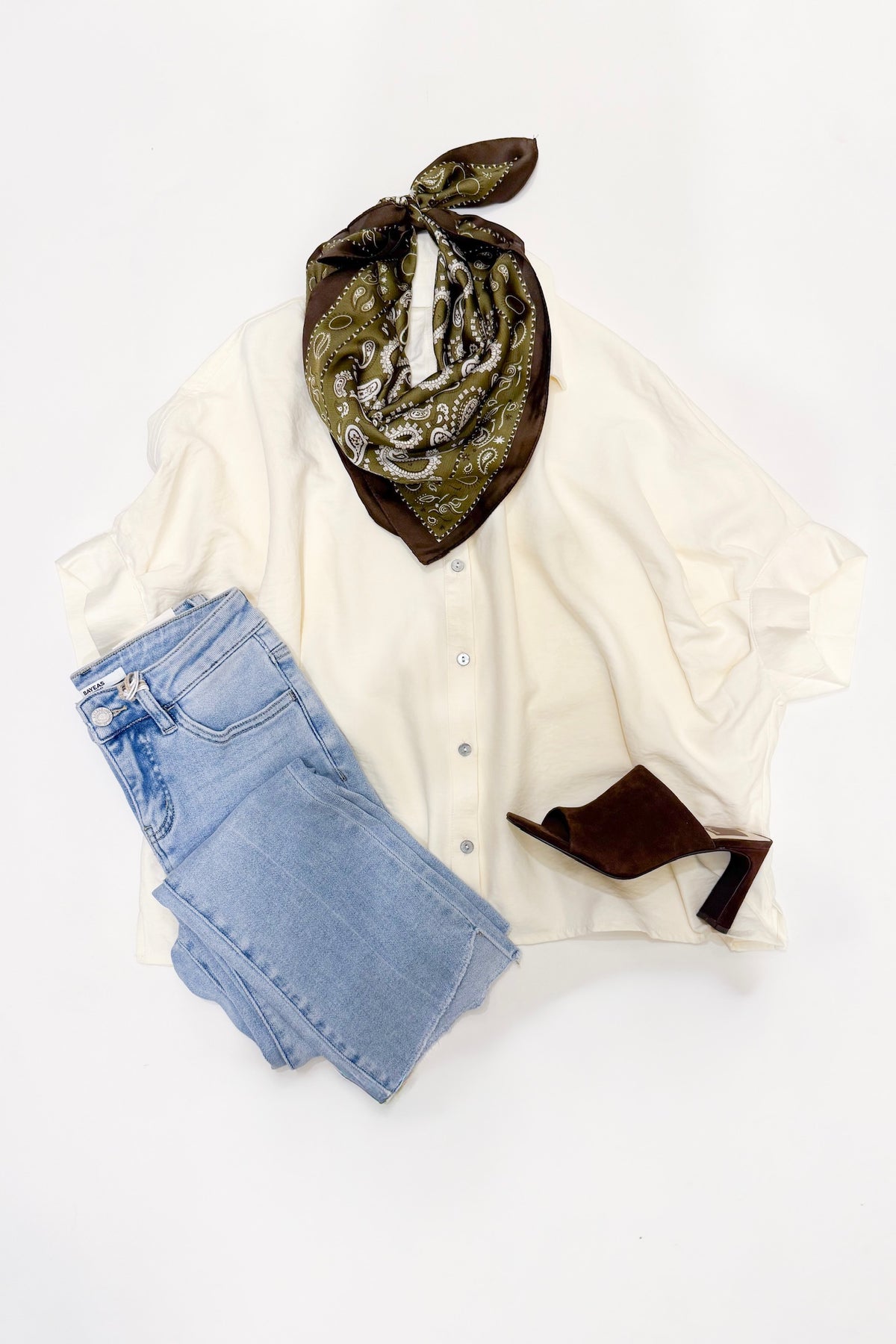 Palmer Button Down Top Cream