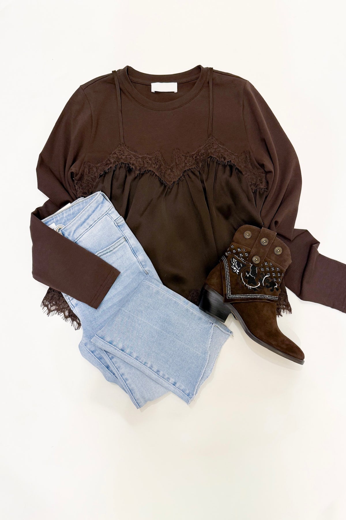 Lacie Top Brown
