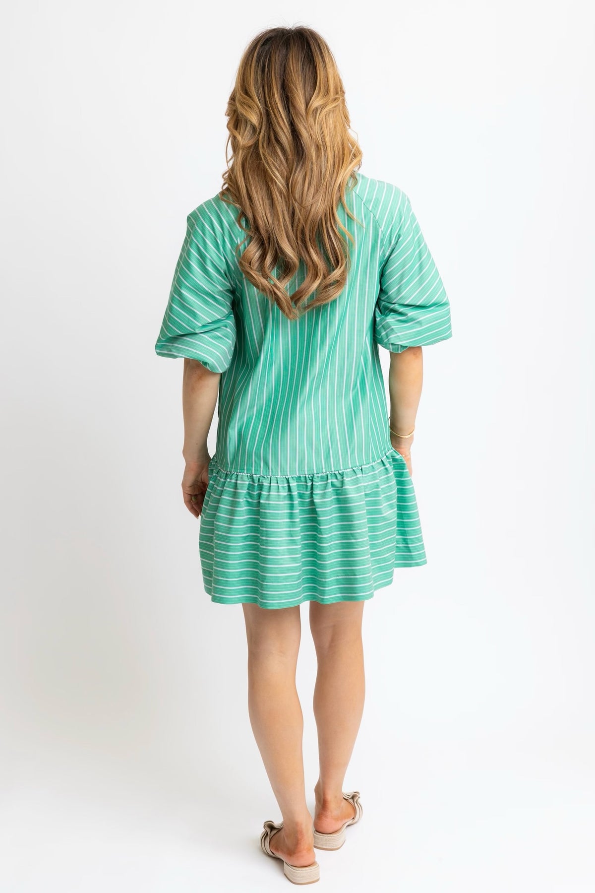 Ana Pocket Shirt Dress Green