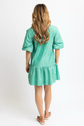 Ana Pocket Shirt Dress Green