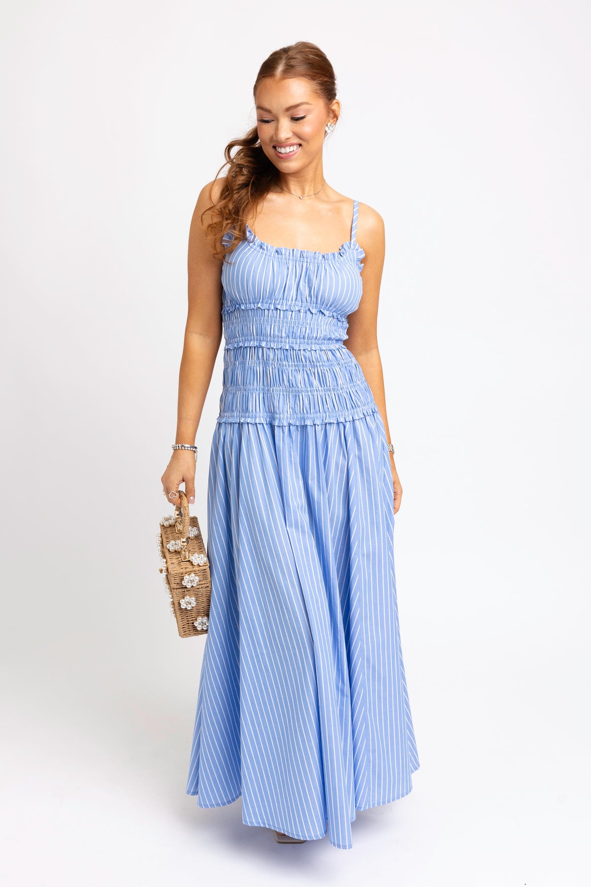 Lizzie Smocked Maxi Dress