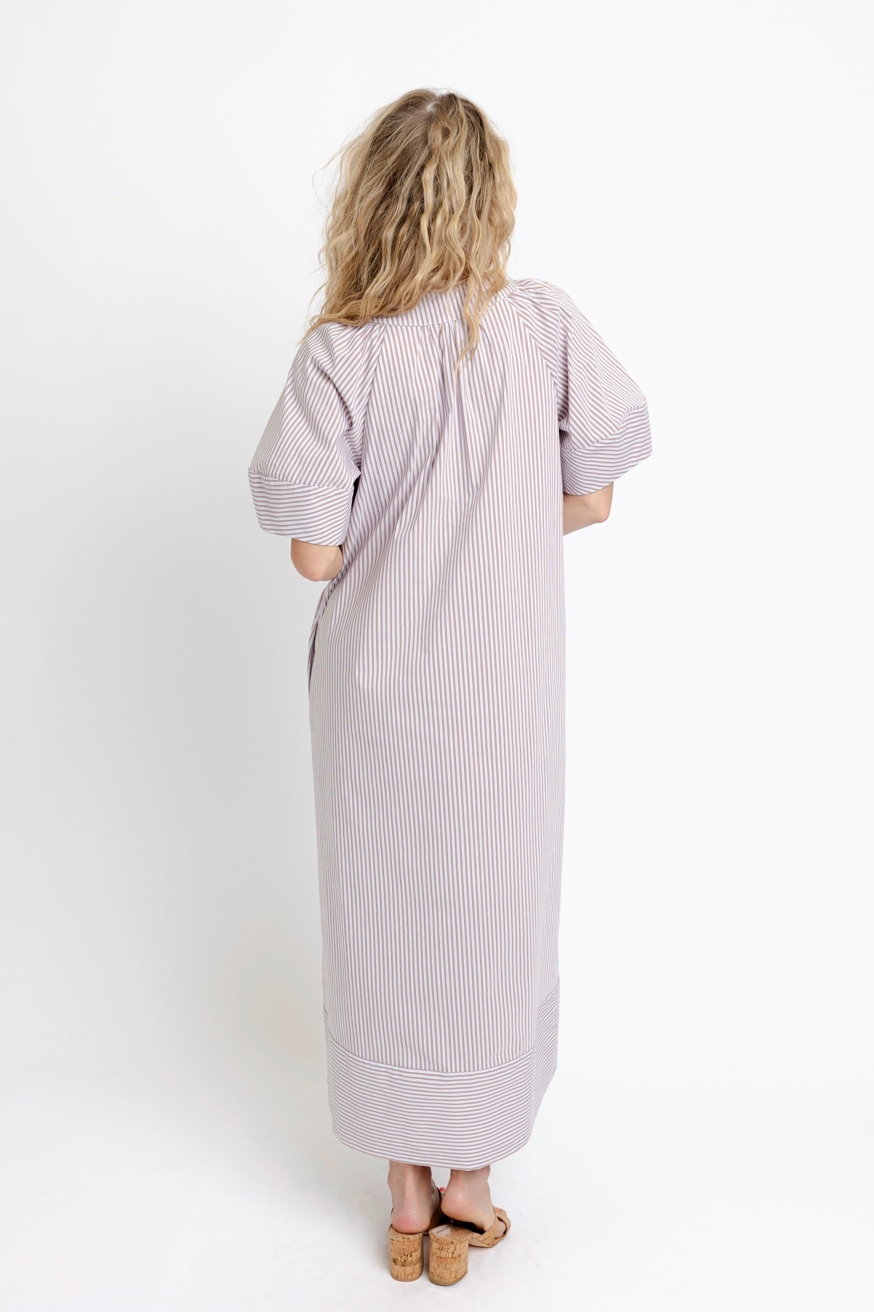 Kaylee Maxi Dress Blue Stripe