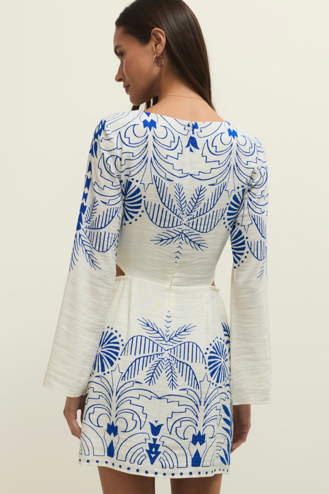Tahina Palm Mini Dress Nautical