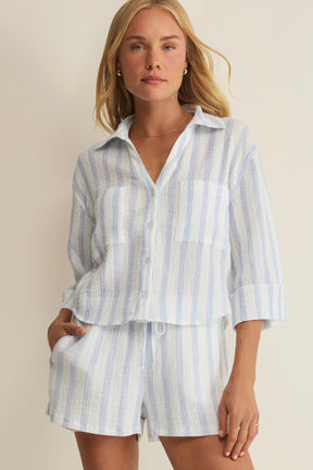 Helena Striped Shirt Sea Salt