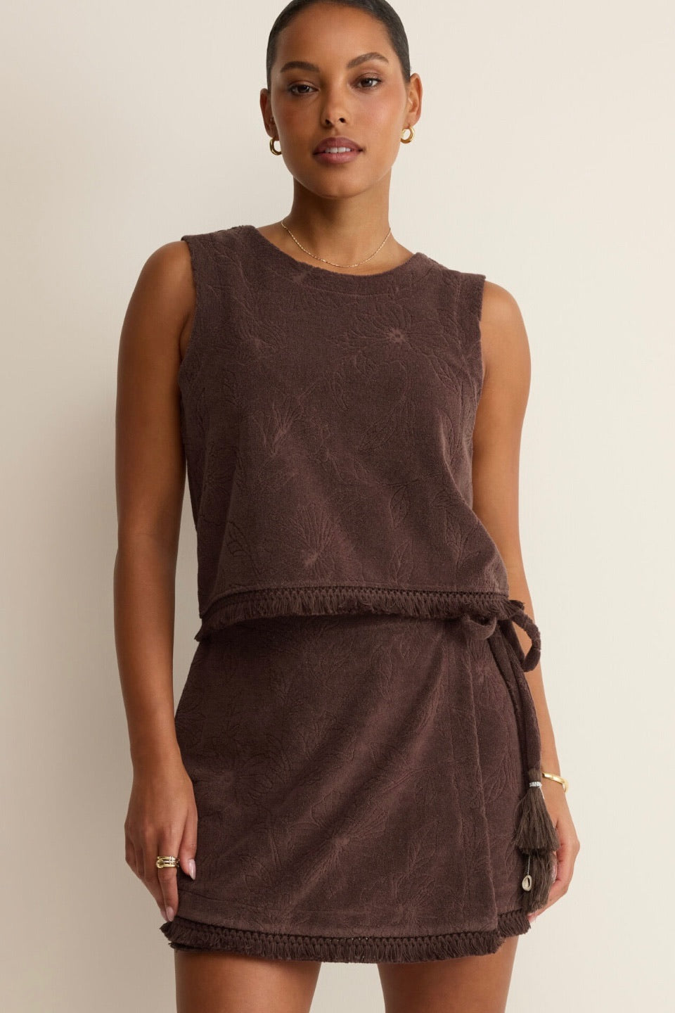 Canopy Wrap Skirt Chocolate